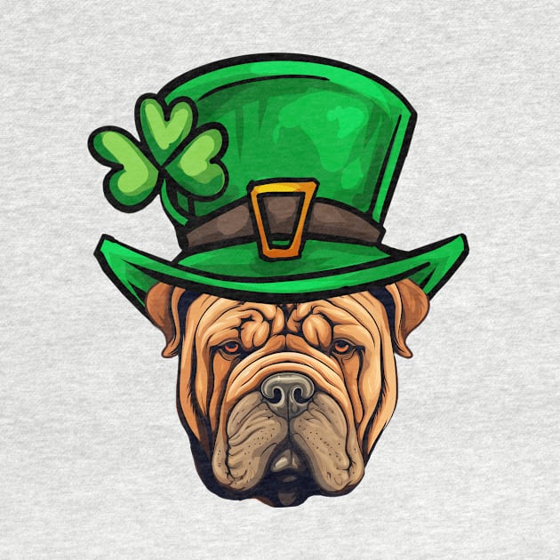 Funny St Patricks Day Shar Pei Sharpei by whyitsme